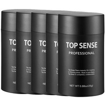 탑센스 흑채 25g 5병 독일산 비스코스 레이온 성분 / 두피저자극 / FITI 시험연구원 성분 인증 / 발암물질 미검출, 갈색, 1개