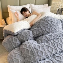 워셔블양모이불 겨울양모이불 겨울이불 거위털 두꺼운 양모 이불 코어 따뜻한 우유 벨벳 퀼트 겨울 퀸 홈