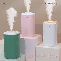 무드등 풍차 대용량 KC인증 가습기 대량구매 USB G01 360ml 미니가습기, 핑크