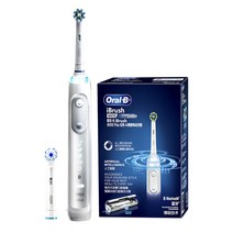 오랄비 일렉트릭 칫솔 3D 소닉 로테이팅 스윙 리차저블 전동칫솔, iBrush 9000 Plus (White)