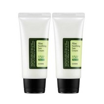 알로에 수딩 선 크림SPF50+ PA+++ 2개 묶음(50mlx2ea), 알로에 수딩 선 크림SPF50+ PA++