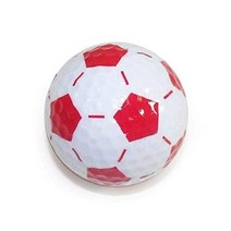 골프공 니트로 노벨티 축구공 3팩 화이트핑크, White/Red