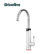 briwellna 전기 온수기 흐르는 주방 수도꼭지 2 in 1 tankless water heating tap mini heater heater for home geyser, 하얀