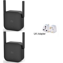 와이파이에그 휴대용와이파이 lte 라우터 데이터에그 Xiaomi-정품 와이파이 램프 프로 300M 네트워크 확장기 리피터 파워 2 안테나 가정용 사무실용, 05 add UK adapter 2pc