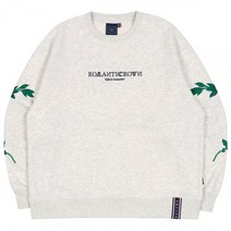 ROMANTIC CROWN MODERN LAUREL SWEAT셔츠_MELANGE 아이보리