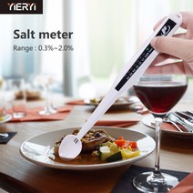 염도측정기 Yieryi 휴대용 미니 Salinometer Led 염분 측정기 전자 소금 미터 분석기 주방 음식 수프 펜 모, 한개옵션0