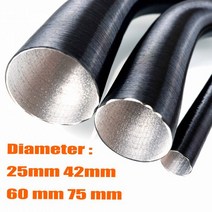 세차 매직 건 호스 25mm 42mm 60mm 75mm 직경 100200cm 길이 에 디젤 주차 히터 덕트 파이프 튜브 호스 블랙 Webasto Eberspar Pro 4eEA2, 60mm Length 300cm