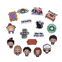 크록 자비츠 장식 악세사리 참 세트1994 년 이후 최고의 TV 드라마 실리콘 매력 구두 장식 팔찌 핀 악어