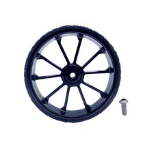 자전거 보조바퀴 네발자전거 Litepro-BMX 밀기 바퀴 큰 100MM 직경 휠 확장 막대 합금 브롬톤 자전거용, [01] 2pcs black