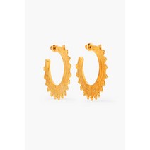 BEN-AMUN 벤 아문 24-karat gold-plated hoop 귀걸이119021