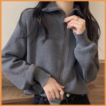 크롭 카라 니트 집업 데일리 여성 추천 봄 여름 가을 옷 여자 의류 상의 의상 여친 룩 트렌드 스타일 코디 의상 대학생 외출 패션 패셔니스타 디자인 룩북 유행 LK-G023