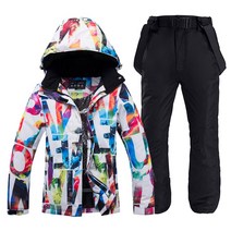 스노우보드복세트 보드복 상의 하의 스키복 싸구려 다채로운 여성의 스노우 슈트 세트 보드 의류 방수 겨울 야외 의상 스키웨어 자켓과 바지 의