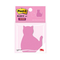 포스트잇 강한점착용 다이컷 노트 76 x 76 mm, 고양이, 11개입