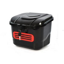 전기자전거 바구니 짐가방 미니벨로 바스켓 전동킥보드 장바구니 스쿠터 바이크, 블랙 라지 스퀘어 송나사백+공구