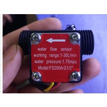 2PCS 물 연료 유량계 센서 카운터 홀 유량계 풀 플로트 스위치 온수기 신용 카드 기계 G1/2 1 30L/min|flow meter sensor|fuel flowfuel f, 1개, 단일, 단일