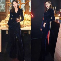 간지나는 특별한 벨벳 바지 정장세트
