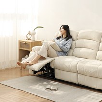 바네스데코 스테이 전동 리클라이너 3인 쇼파 (2컬러) 일반형/홈바형, 일반형 아이보리