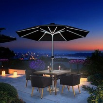 태양광 LED 파라솔 A-2 (5color), 그린_1327132