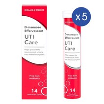 홀랜드앤바렛 디 마노스 발포 타블렛 14정 Holland & Barrett D Mannose Effervescent Tablets, 5개
