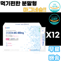 마그네슘 파우더 MAGNESIUM 분말 가루 레몬향 산화마그네슘 덱스트린 D소비톨 결정과당 구연산나트륨 카복시메틸셀룰로스 남녀노소 누구나 부모님 어른 선물 감사선물 운동선수 등산, 90포, 12박스