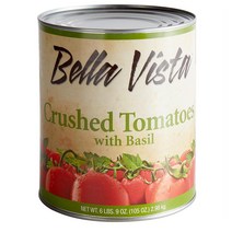벨라 비스타 #10 캔 크러쉬드 토마토 위드 바질 2.98kg Bella Vista Can Crushed Tomatoes with Basil