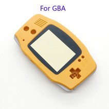대신물산마켓 간지 게임 보이 어드밴스 GBA 콘솔용 하우징 셸 케이스 커버 + 스크린 렌즈 프로텍터 스틱 라, 한개옵션1, 04 6 Orange
