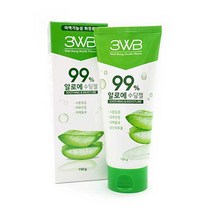 99% 알로에베라 수딩젤 4EA튜브형 3WB 수분 미백, 단품