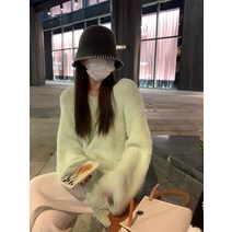 브이넥 스웨터 크기 언니 77BI 받다 크리스마스 년 데이트룩 뽀글이 슬림핏 4856390820