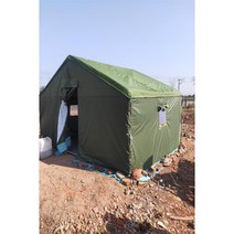 군용 천막 군용막사 건설 야외 대형 임시 서바이벌, 그린 3x4