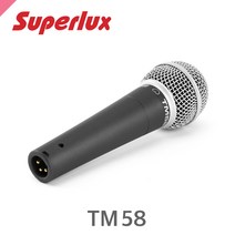 수퍼럭스 TM58 /유선 녹음용 보컬 다이나믹마이크 /스피치 무대공연용마이크, TM58 / 스위치없음