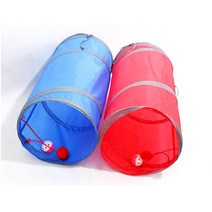 딸랑이볼 폼폼이볼 바스락 일자형 고양이 원형 터널 숨숨집, 고양이 터미널-50-