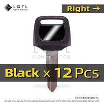 12Pcs 빈 새 키 바이크 오토바이 혼다 DIO 56 57 Z4 125 SCR100 WH110 SCR WH 100 스쿠터 50CC zoomer Uncu, 01 12pcs Right