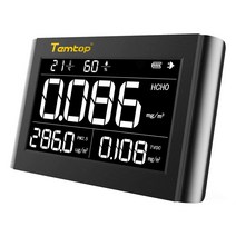 바로찜 공기측정기 포름알데히드측정기 Temtop-대형 LCD 디스플레이 M1000 공기질 모니터 PM2.5 HCHO TVOC, 한개옵션0