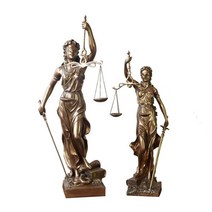 정의의 여신상 장식품 선물 고급 로펌 서재 인테리어, 높이 88cm 청동 모델(하단이미지 참조)