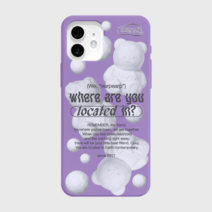 어프어프 SNOWBALL FACO-PURPLE(컬러젤리), 아이폰 12PRO MAX, free