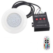 수영장청소기 LED 스마트 수중 램프 IP68 수영장 조명 모바일 앱 제어 파티 장식 ABS RGB 잠수정 12V, 06 RGB_02 12W