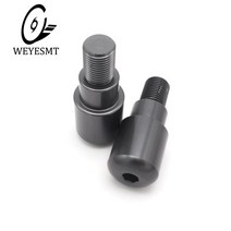 핸즈프리 신제품 오토바이 핸들 바 그립 플러그 슬라이더 엔드 핏 야마하 MT03 MT 03 07 09 10 트레이서 9, 01 titanium