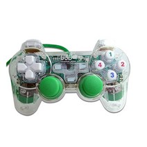 유선 게임 컨트롤러 USB 패드 조이스틱 PC 용 Win7/8/10 XP Windows 노트북 컴퓨터 빛나는, 02 green