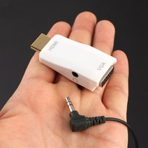 HDMI to VGA 노트북 PC 빔프로젝터 티비 연결 컨버터 레노버 Y50 아이디어패드 LG그램 노트북 모니터 연결잭