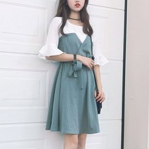 리더스타 원피스 여성원피스 기본핏 반팔원피스 반팔 미디원피스