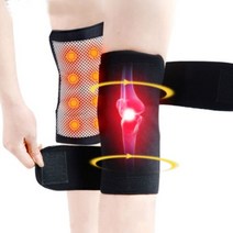 허리보호대 전기석 자체 가열 무릎 패드 8 개 자기 치료 통증 완화 관절염 슬개골 마사지 슬리브 1 쌍, 01 1 pair