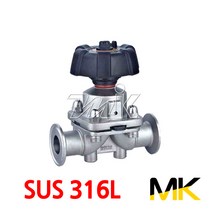 명인코리아 MK 쎄니타리 다이아후렘 밸브 SUS316L 페럴 (16995), 1개
