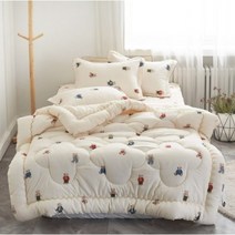 쇼하우스 곰탱이 유아 아동 초등학생 마이크로 차렵이불 침구세트(SS)