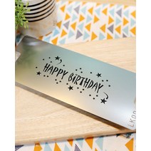 베이킹스텐실(생일축하해고딕) 떡케익데코 라떼 쿠키