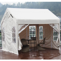 대형 캐노피 몽골천막 자바라 방수 야외 포장마차 행사용텐트, 캐노피만 있는 하늘색 3mX3m