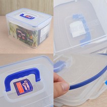 직사각밀폐용기 대용량밀폐용기 밀폐용기 손잡이 밀폐용기, 8L