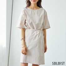 스트링 랩 리넨블랜드 원피스 SADJ26A2