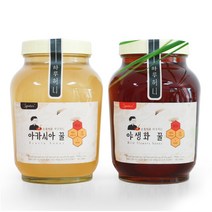 하루허니 100% 국내산 천연벌꿀 아카시아꿀 or 야생화꿀 2.4kg