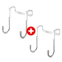 ARUA 아루아 싱크대 듀얼 도어후크 1+1 행주걸이, 소형(2개), 실버