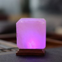천연원석 수정구슬 홈 인테리어 천연 수석 자수정 호안석 흑요석 천연 히말라야 돌 usb 소금 램프 치유 낭만적 인 야간 조명 나무베이스 다채로운 크리스탈 바위 램프 빛, 사각형